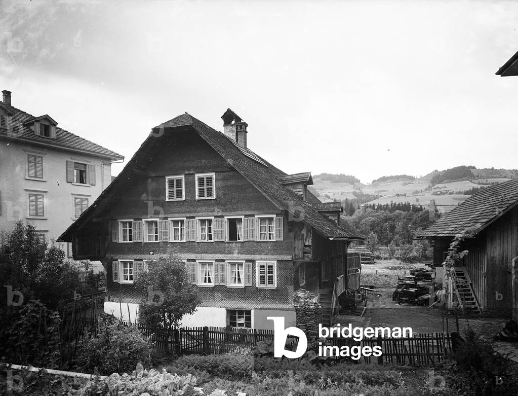 Switzerland, Fluhli: a wooden chalet, 1895