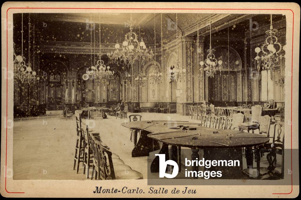 Monte Carlo: The casino gaming room, 1890