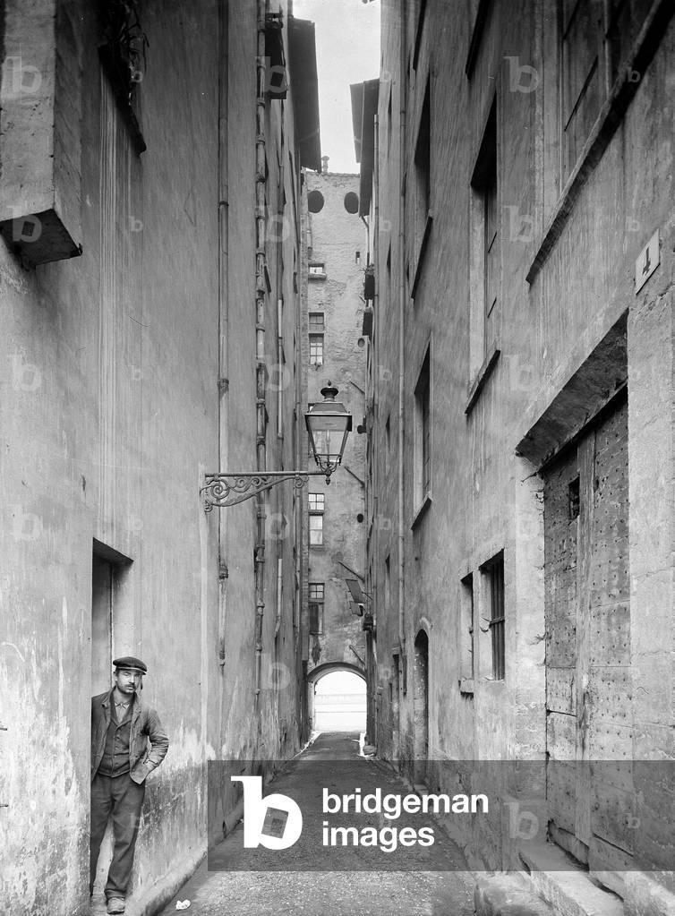 France, Rhone-Alpes, Rhone (69), Lyon: Saint Paul district, rue Saint Eloi, 1904
