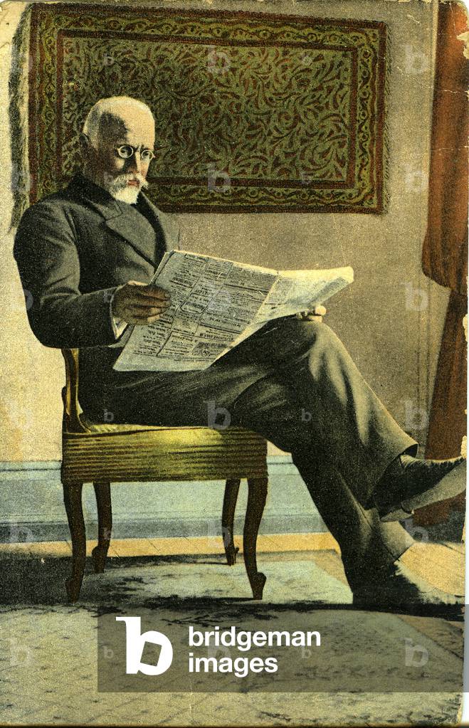 Portrait of Eleutherios (Eleftherios, Eleuthere) Kiriakou Venizelos (1864-1936) Greek politician, considered the founder of modern Greece, 1918