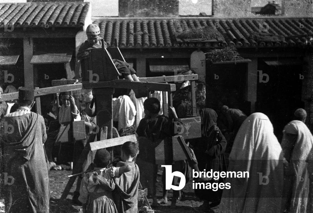 Morocco (Spain), Tangier: carnival with children's maneges, 1925