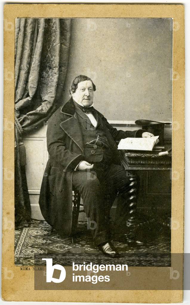 Portrait of Gioachino Rossini, composer 1792-1868 photograph without date