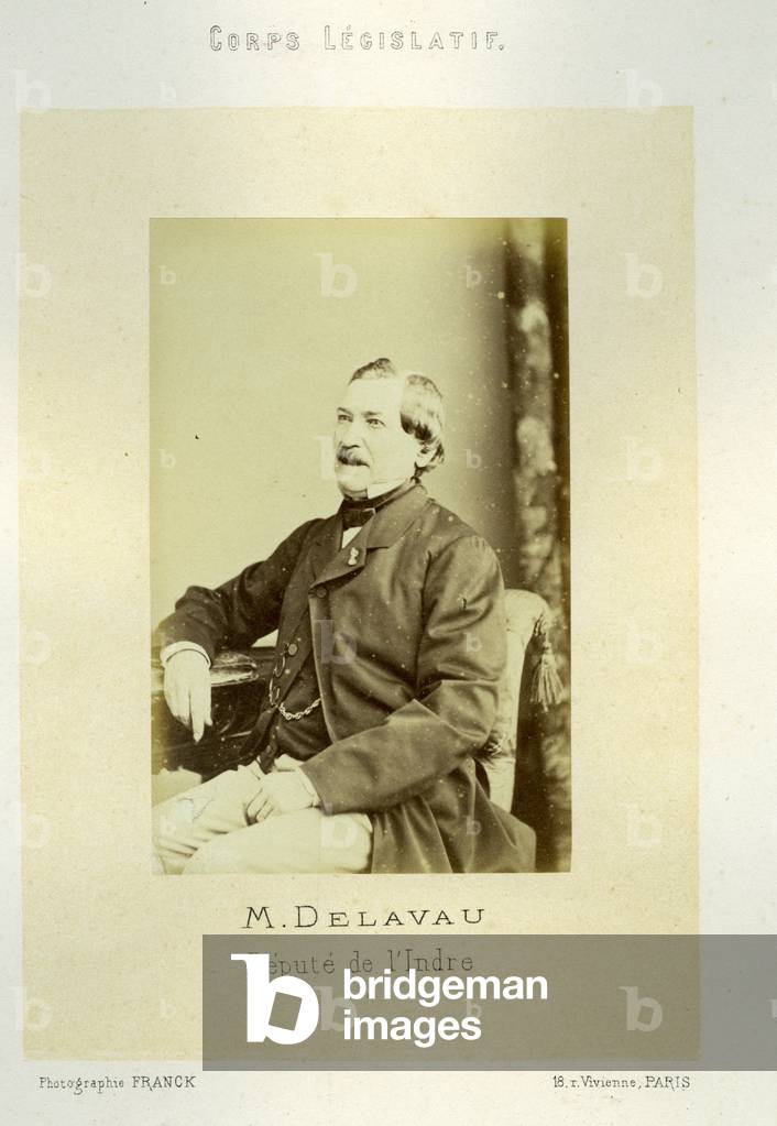 France, Centre, Indre (36): Portrait of Francois Charles Delavau (1799-1876), Depute of the Indre