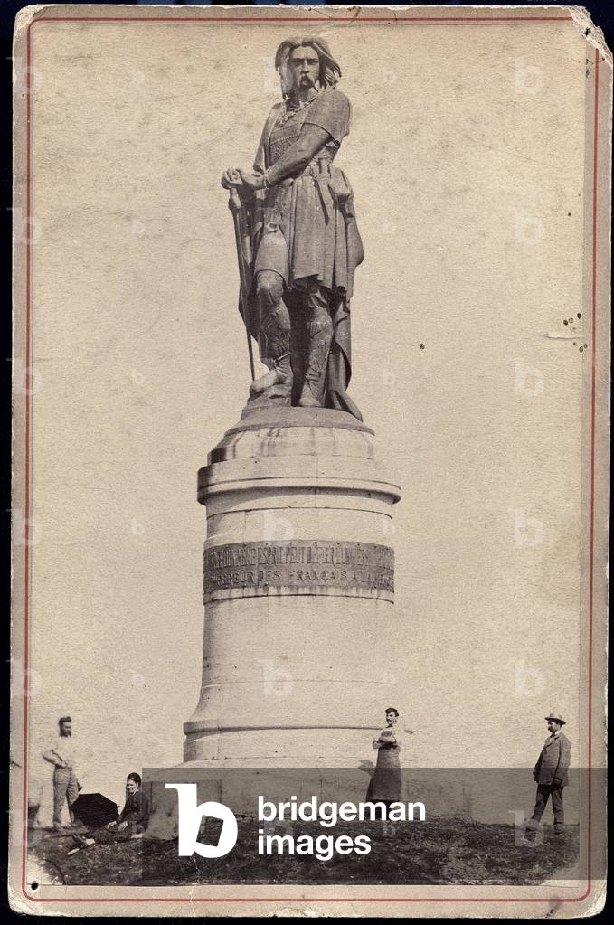 France, Burgundy, Côte-d'Or (21), Alise Sainte Reine (Alise-Sainte-Reine): statue of Vercingetorix, 1870 - sculptor: Aime Millet