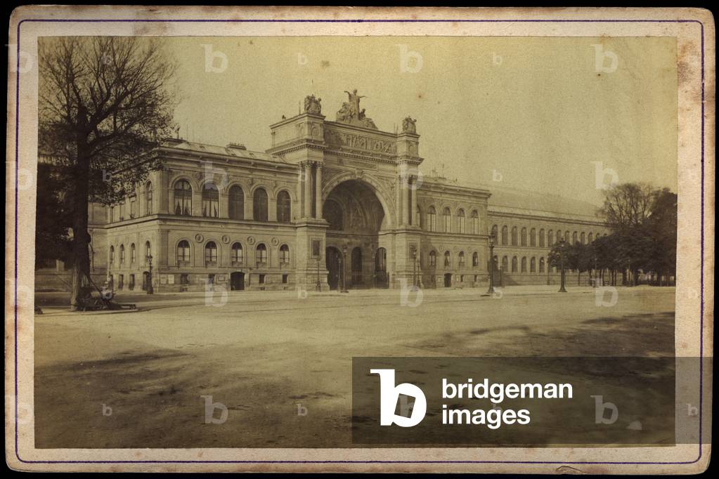 France, Ile-de-France, Paris (75): the palace of the demoli industry in 1899, photography 1855