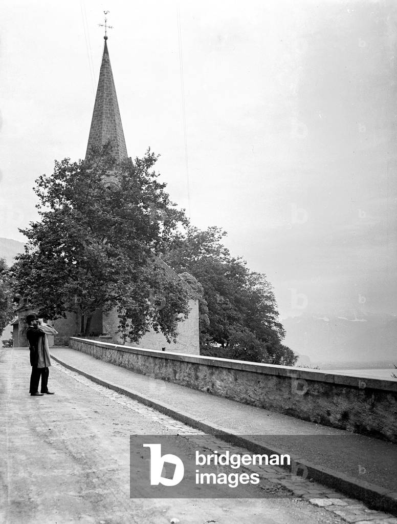 Switzerland, Canton of Vaud, Lausanne: Leman Lake, 1900