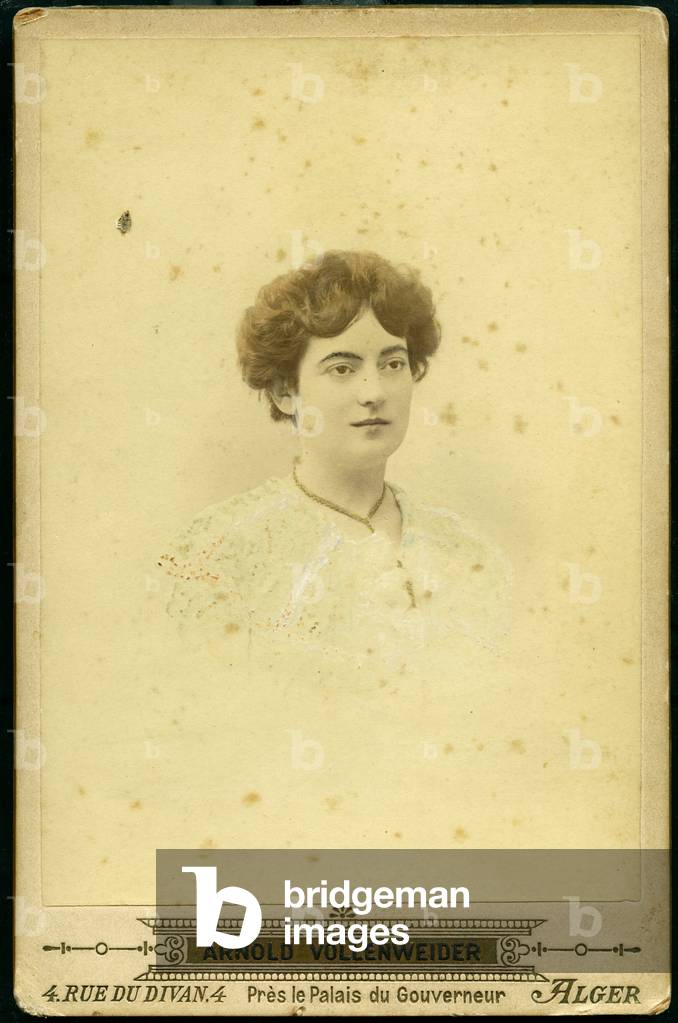 Algiers: Colorful photo of a young woman in studio, 1890