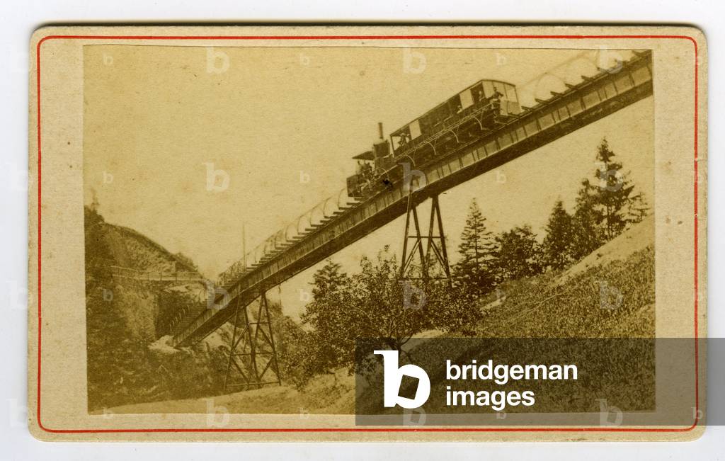Switzerland, A famous railroad train, 1860