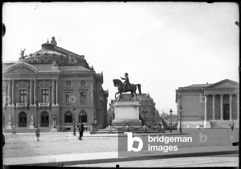 Switzerland, Geneva: The Geneva Opera and the Rath Museum, 1900