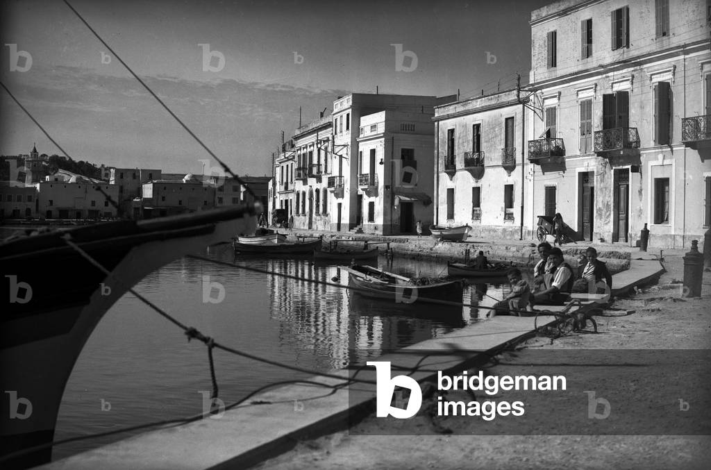 Tunisia, La Goulette: Port de la Goulette, 1947