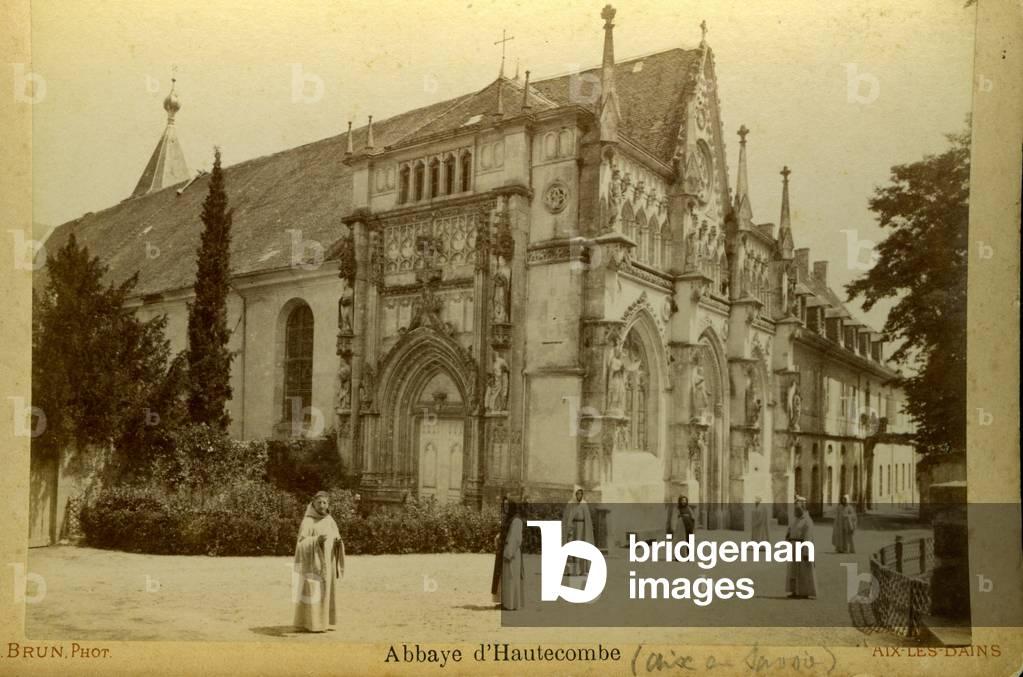 France, Rhone-Alpes, Savoie (73), Aix les Bains: L'abbaye d'Hautecombe, 1865