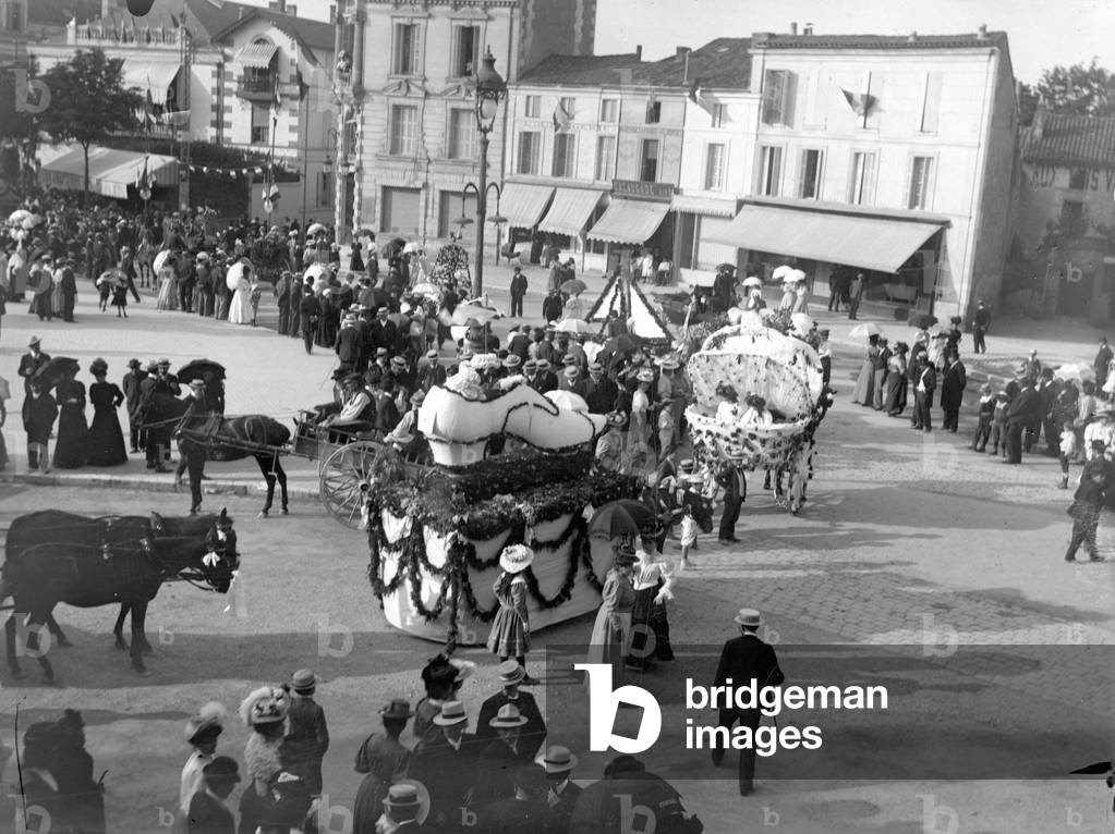 France, Poitou-Charentes, Charente (16), Cognac: Fete in honour of Minister Barthoux's visit, 1907