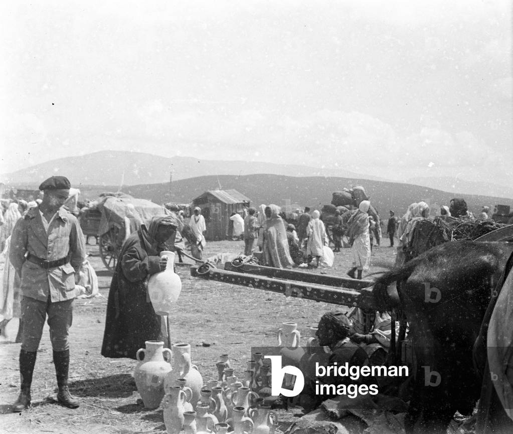 Algeria: A pottery dealer, 1925