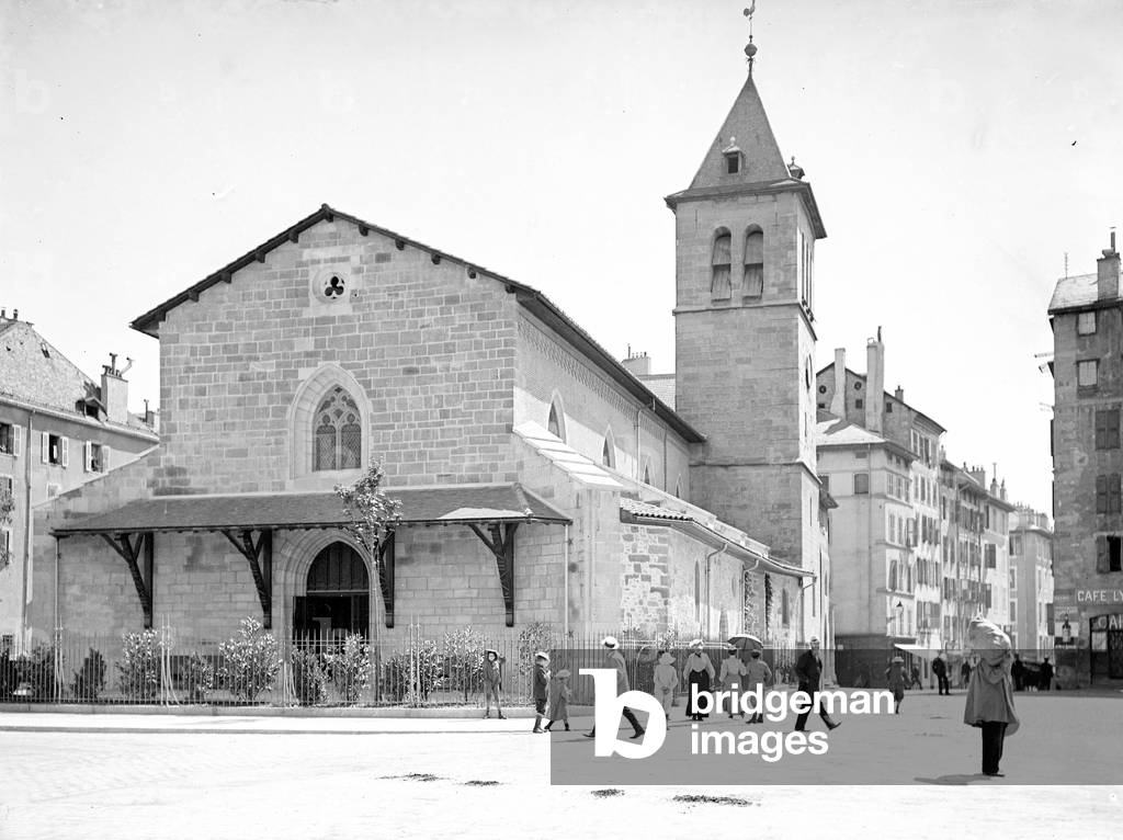 Switzerland, Canton of Geneve, CA, Geneva: A church, 1900