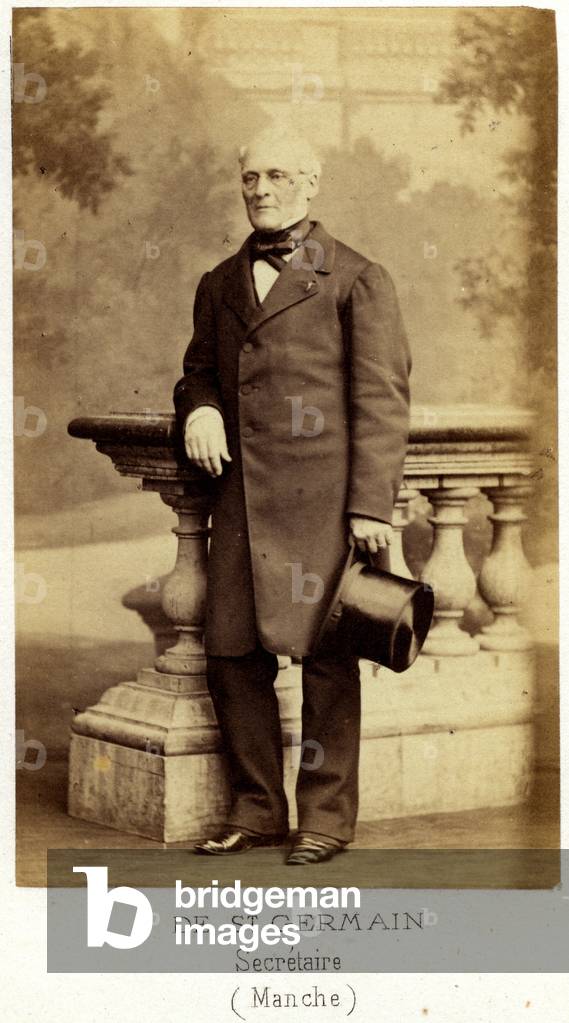 France, Lower Normandy (Lower Normandy), Manche (50): Portrait of Herve Francois Charles de Saint-Germain (Saint Germain) (1803-1885), Depute of the Channel and Secretary