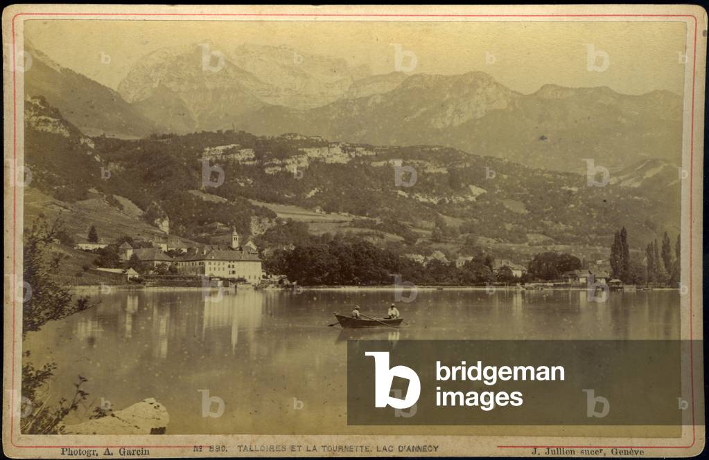 France, Rhone-Alpes, Haute-Savoie (74), Annecy: Talloires and the Tourenette, 1875