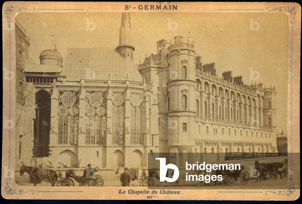 France, Ile-de-France, Yvelines (78), Saint Germain and Laye: Le Chateau de Saint Germain, 1880
