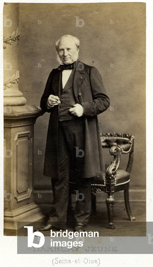 France, Ile-de-France (Ile-de-France), Val d'Oise (95): Portrait of Aime Stanislas Darblay (1794-1878), depute of Seine-et-Oise (Seine and Oise)