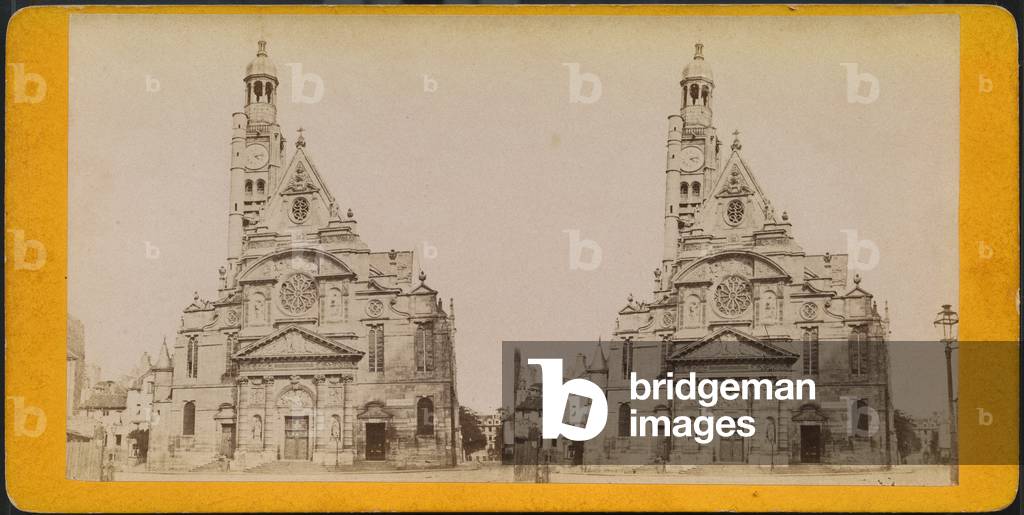 France, Ile-de-France, Paris (75): Church Saint Etienne du Mont, 1855