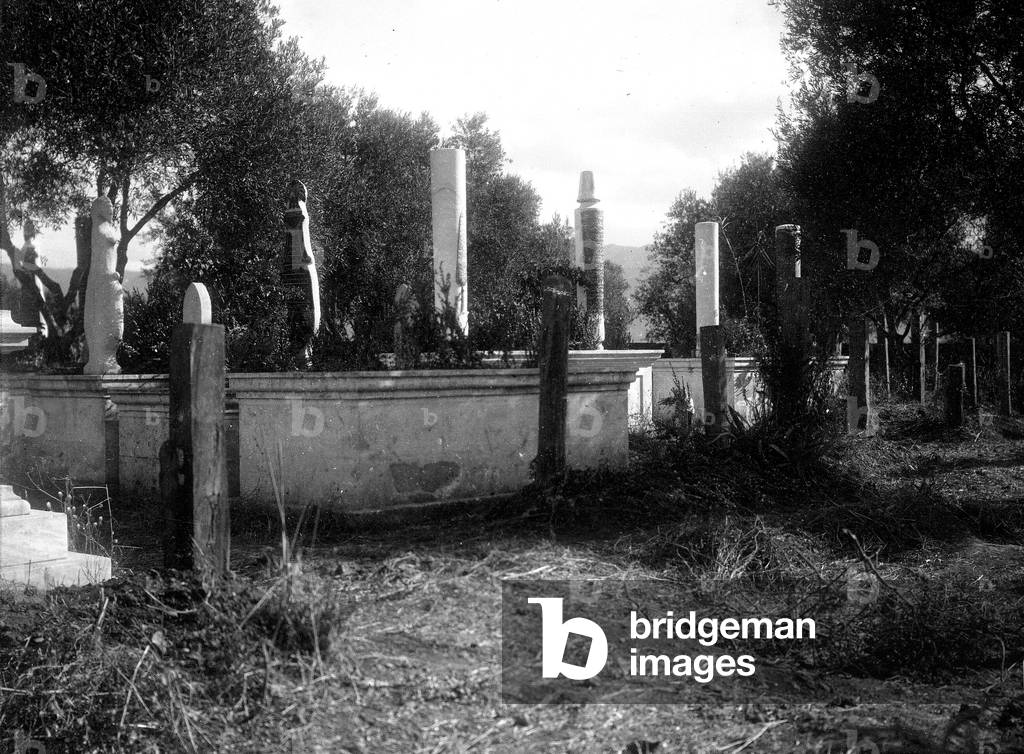 Greece, Chania, Crete: Muslim cemetery, 1908