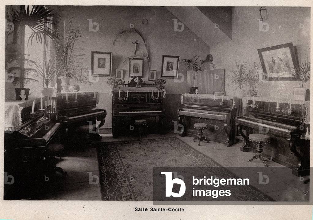 Constantinople, Turkey, Boardroom Notre Dame de Sion: the Salle Sainte Cecile, 1890 - Lycee Notre-Dame de Sion