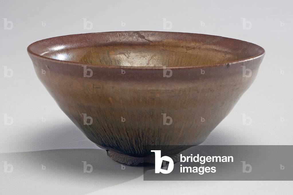 Tea bowl, 11th to early 12th century (pottery & iron oxide glaze) by