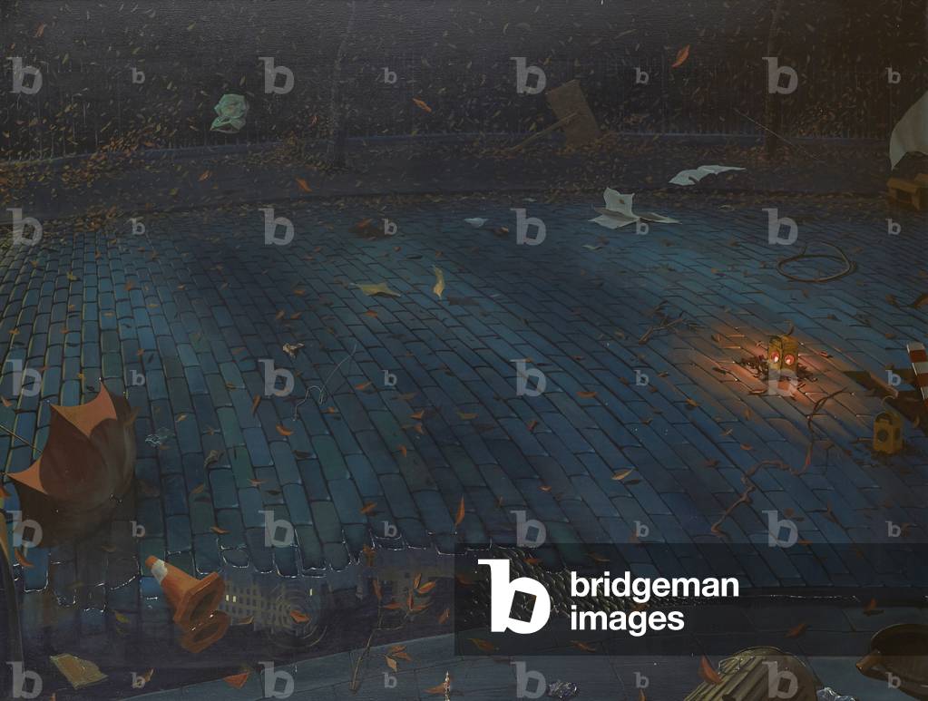 Windy City (oil on canvas)