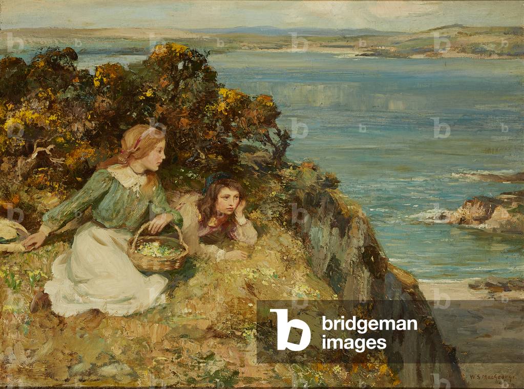 Daydreaming (oil on canvas)