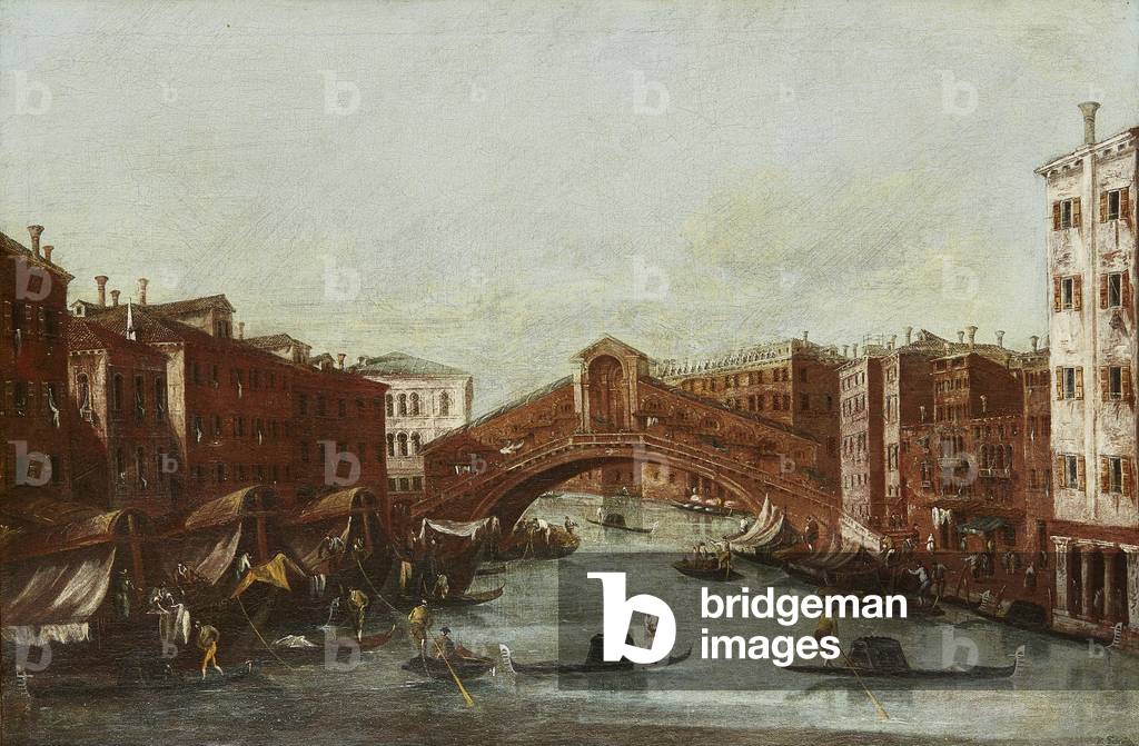 The Rialto Bridge From the Grand Canal (oil on canvas)