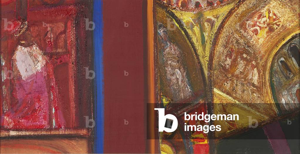 Byzantine Interior VI (oil on board)