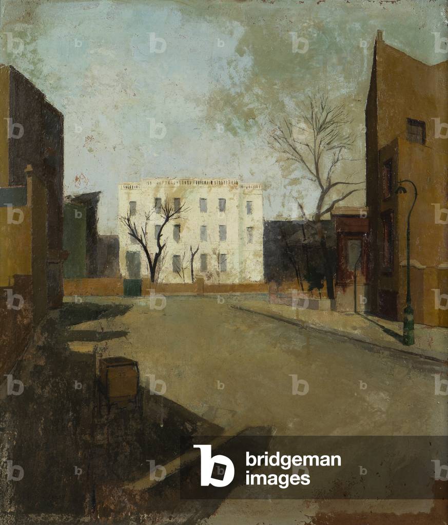 The White House, Fulham (oil on board)