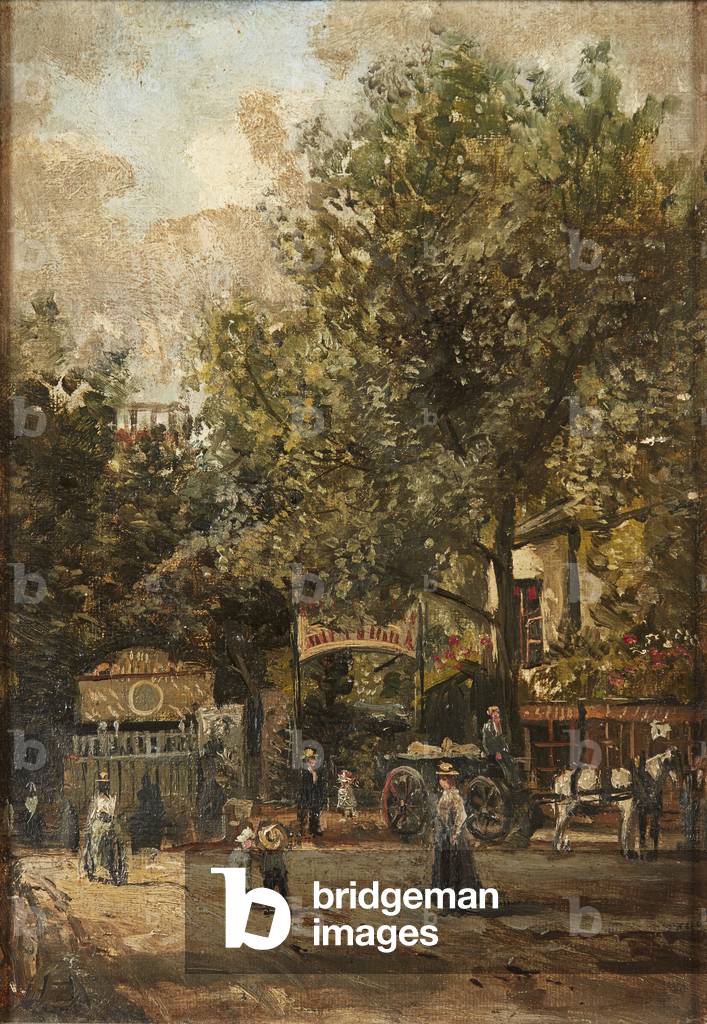 The Bull And Bush, Hampstead ( oil on board)