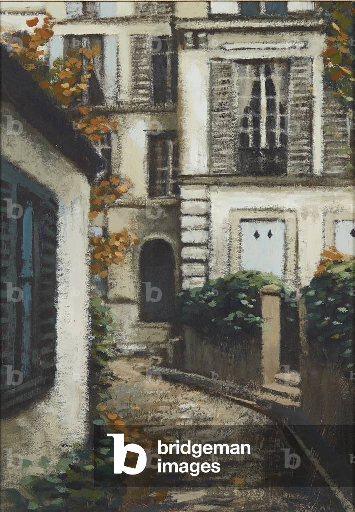 Apartments in St. Germain, Paris (oil on board)