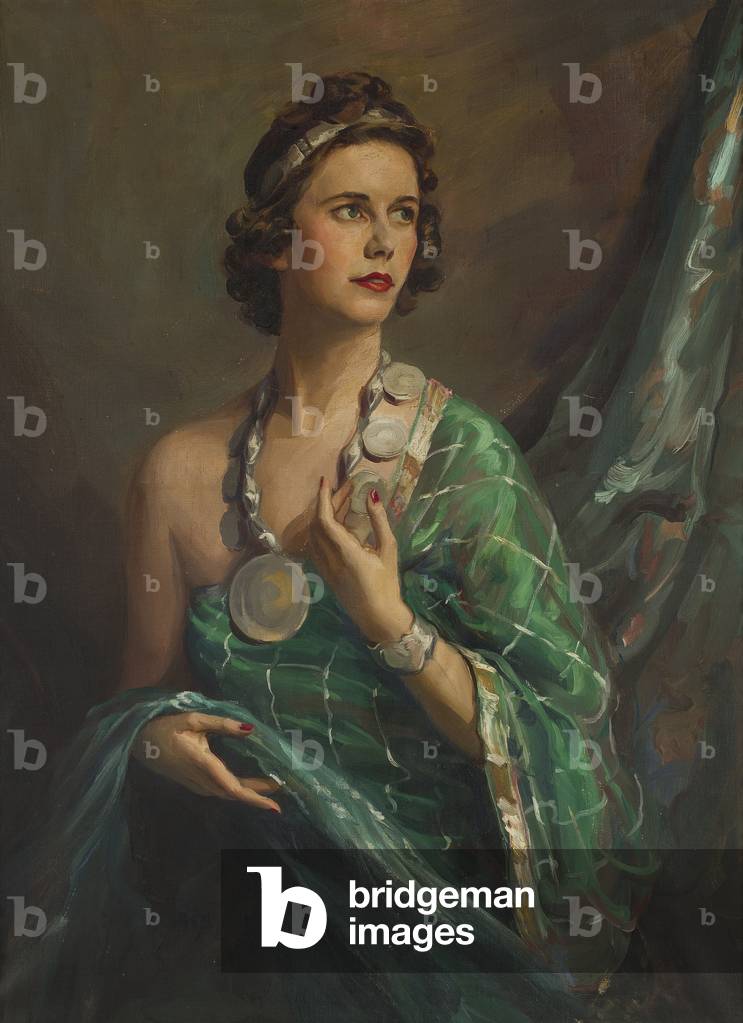 Half Length Portrait of Lady Rosemary Diana King (oil on canvas)