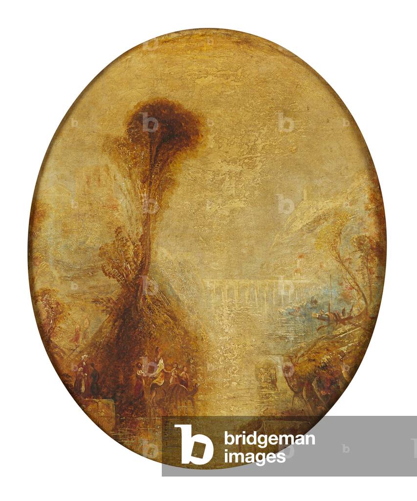 Classical Landscape With Viaduct (oil on canvas)