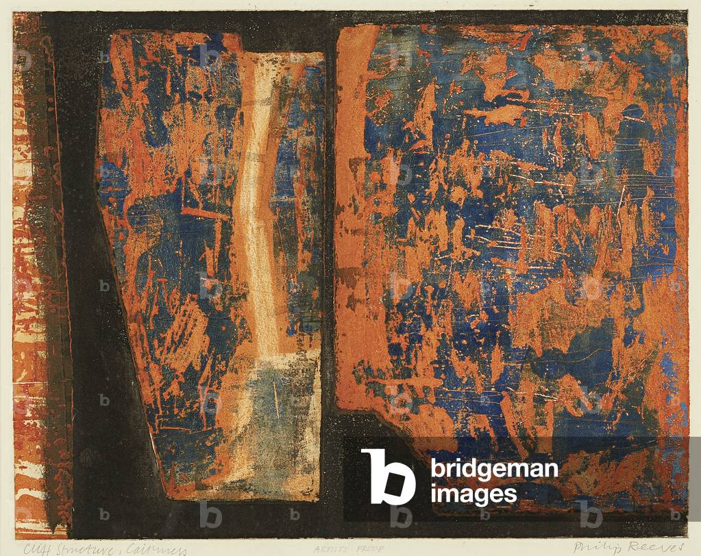 Cliff Structure, Caithness (screenprint)