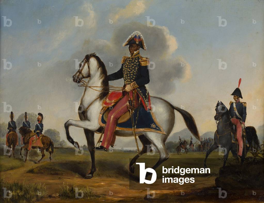 Portrait of Francois-Dominique Toussaint L'Overture (1743-1803) (oil on canvas)