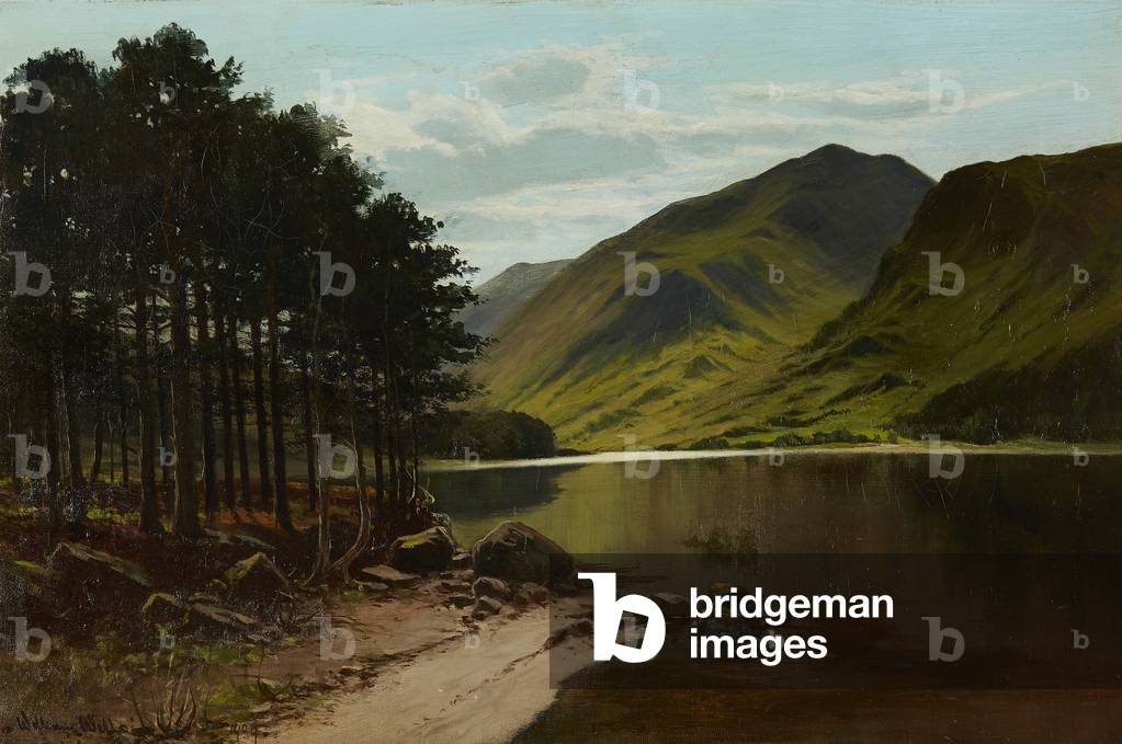 The Lonely Loch (oil on canvas)