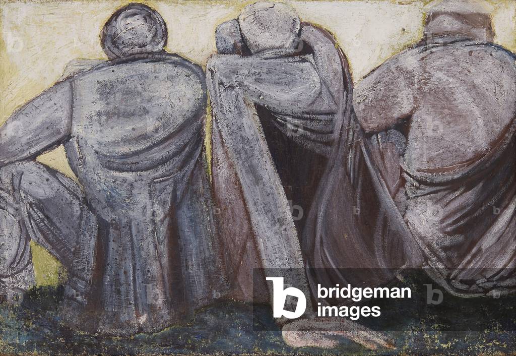 Soldiers, Seated (oil on canvas)