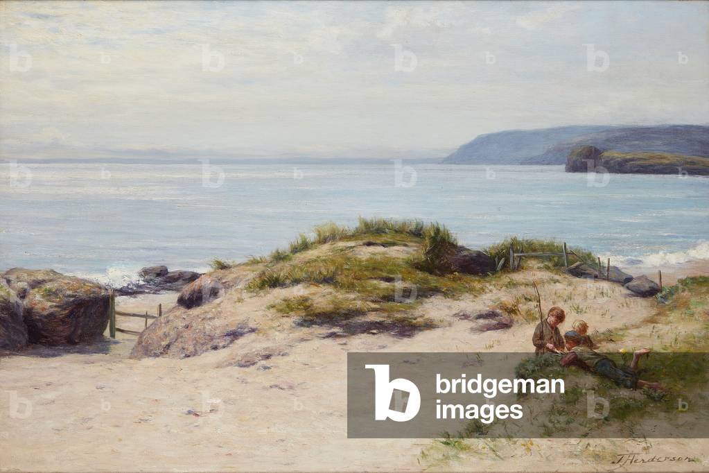 Under the Sandhills (oil on canvas)