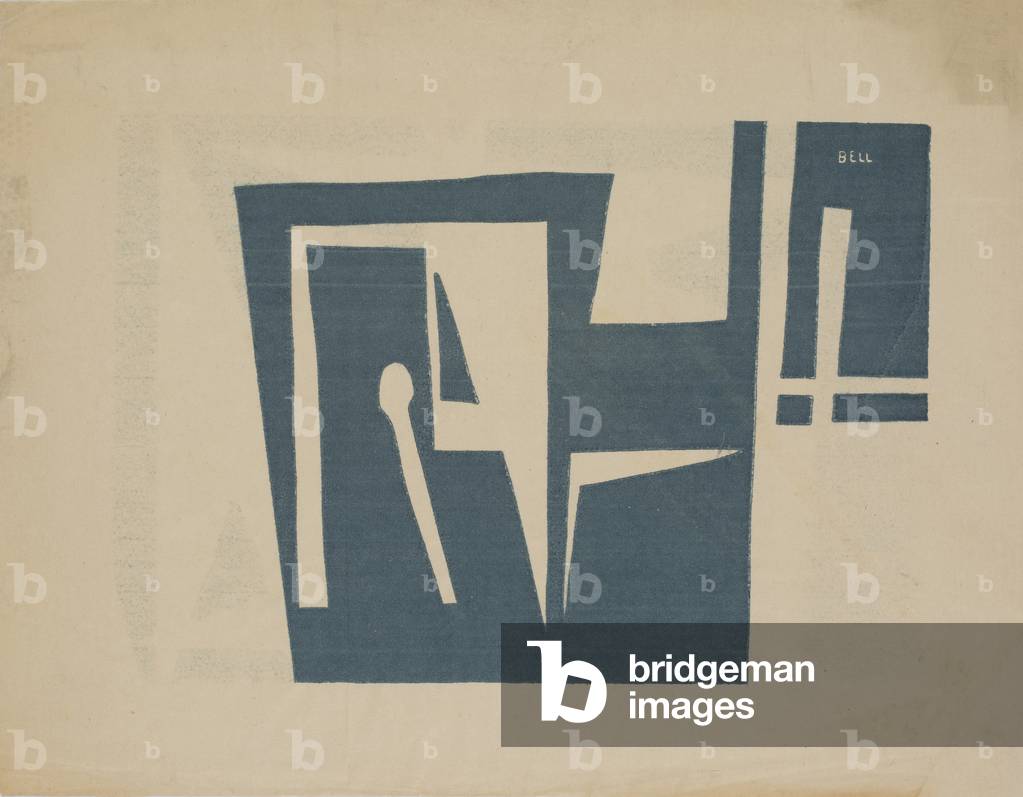 Design For Table Linen (gouache and collage)