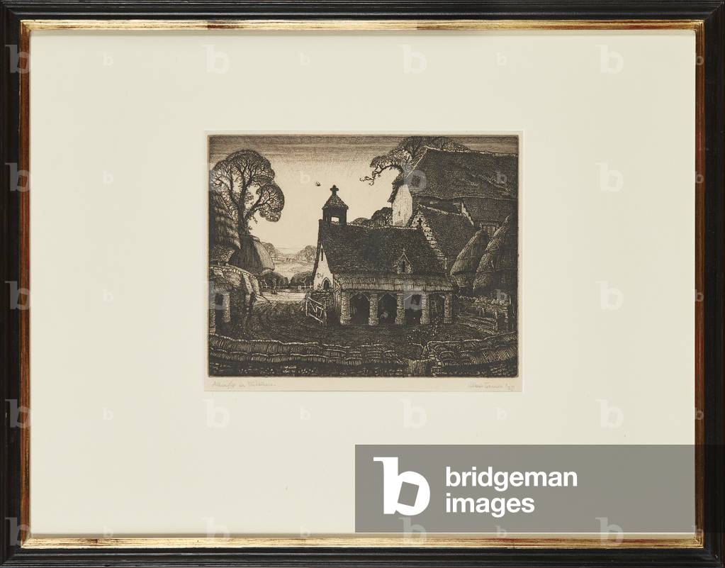 Allington in Wiltshire (etching)