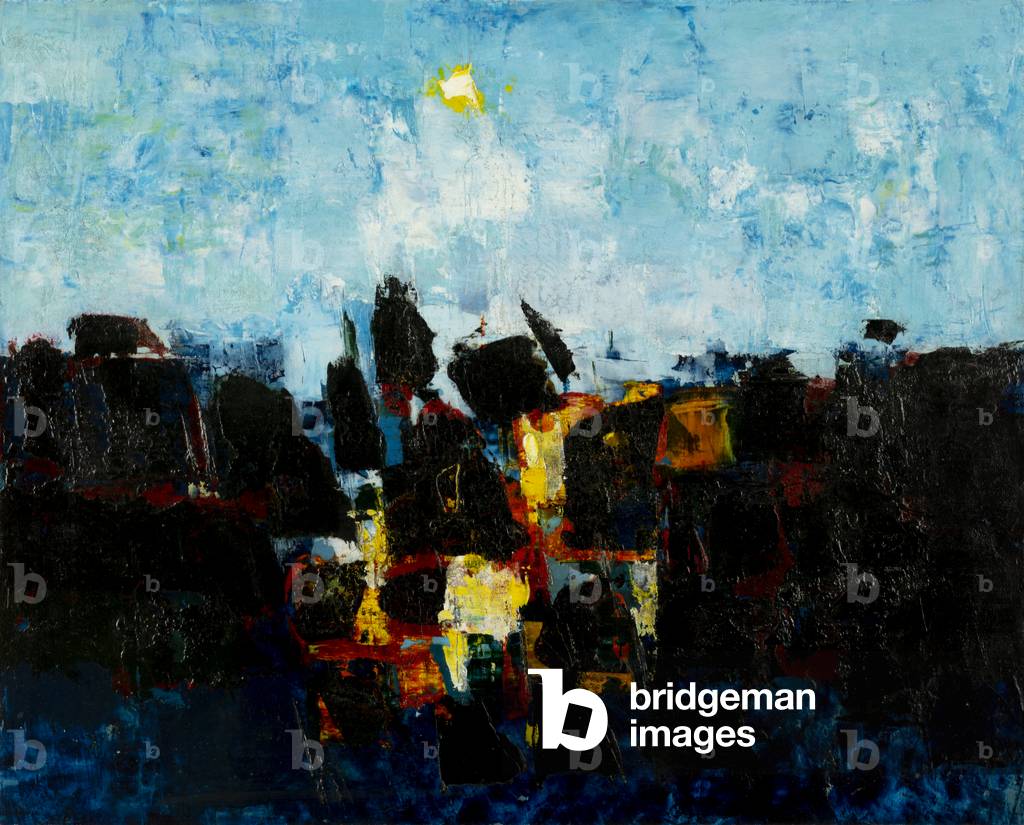 Horizontal Landscape (oil on paper)