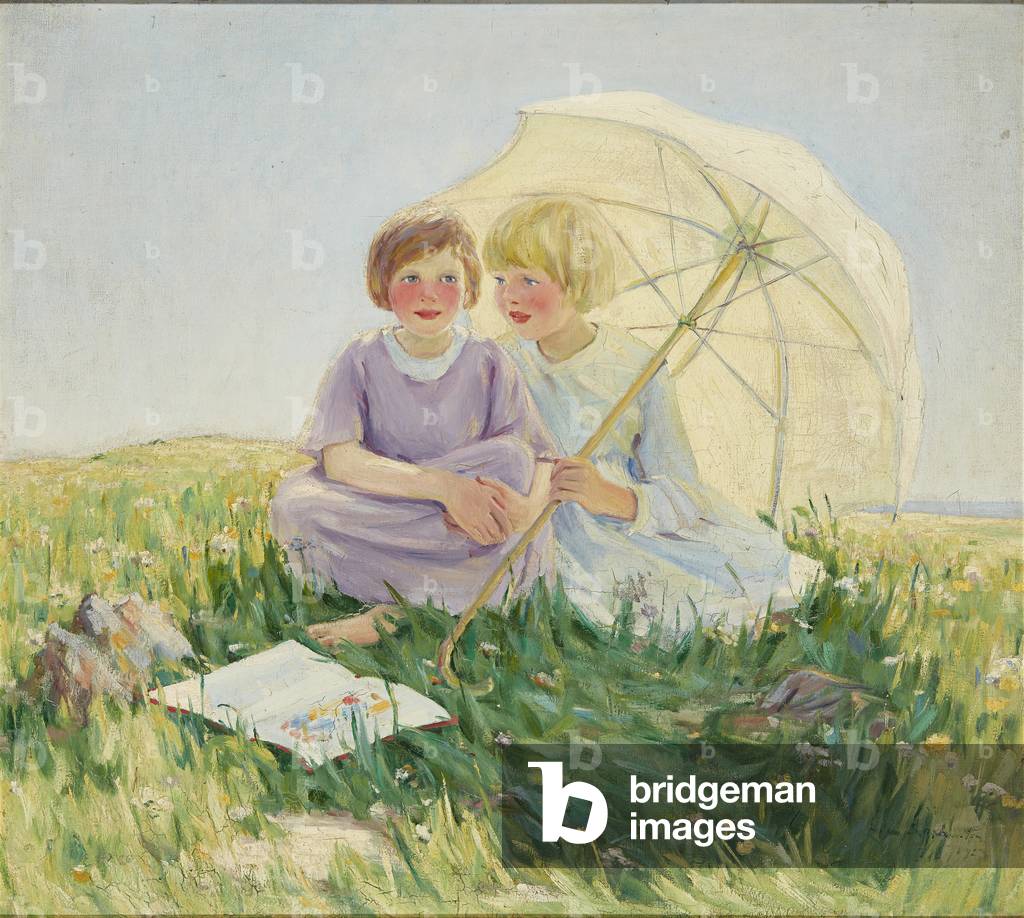 The Parasol (oil on canvas)