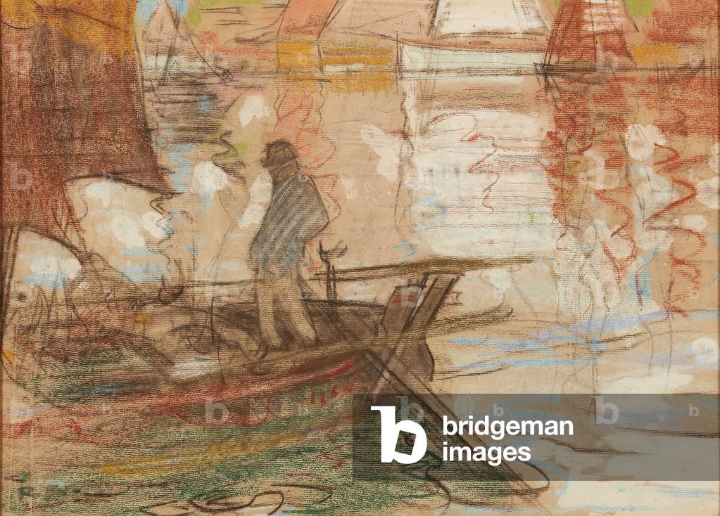 Concarneau Ferryman 1894 (pastel)