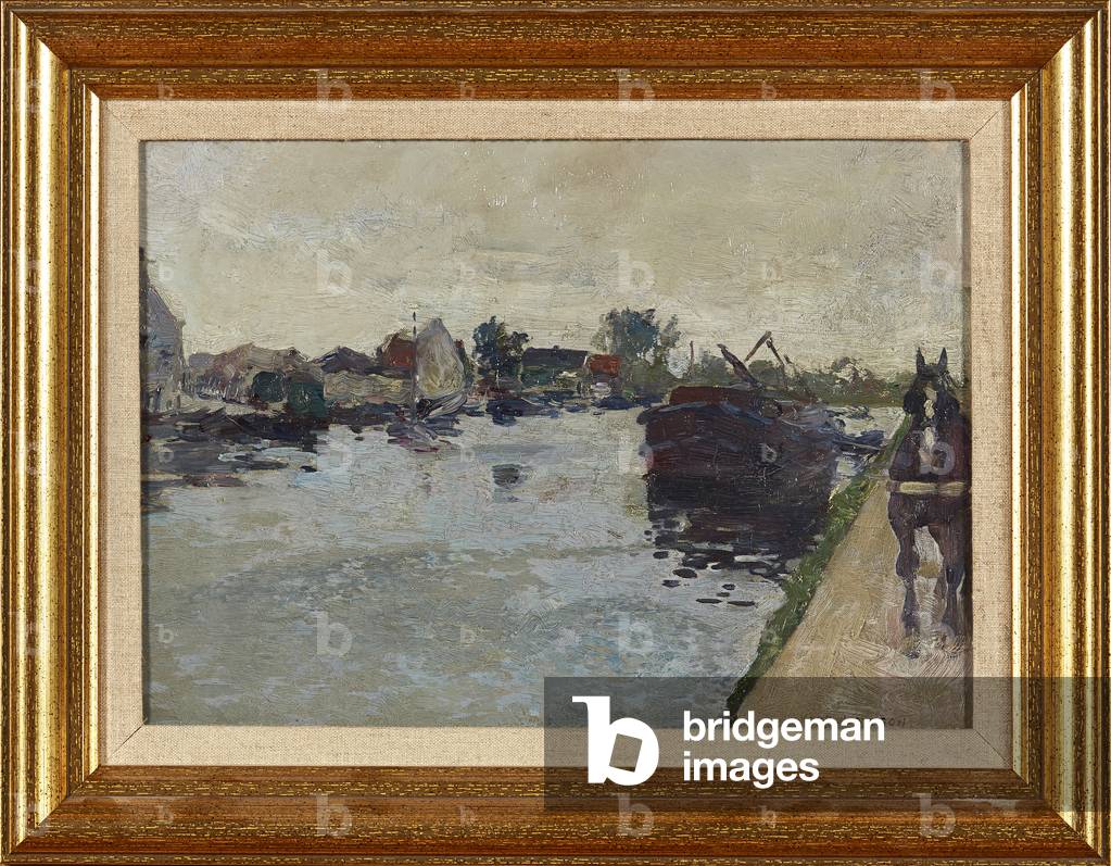 The Tow Path (oil on canvas)