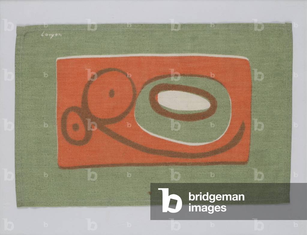 Table Linen, Circa 1955 (screenprinted linen)