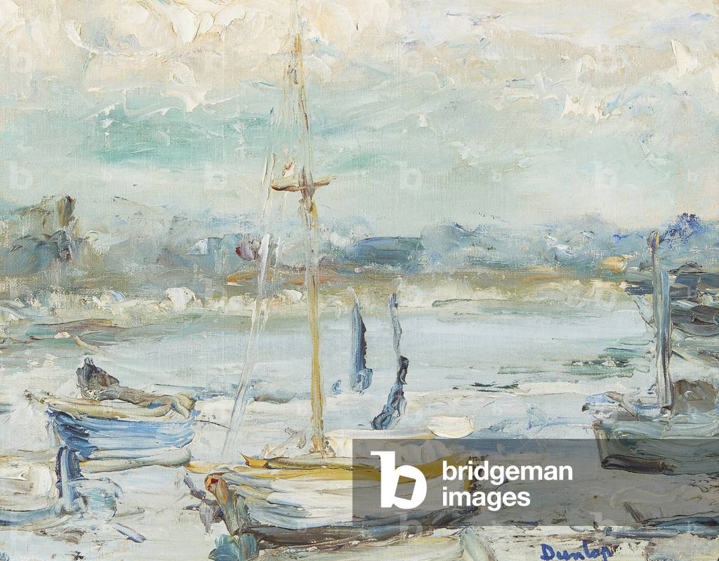 Boats At Rest (oil on canvas)