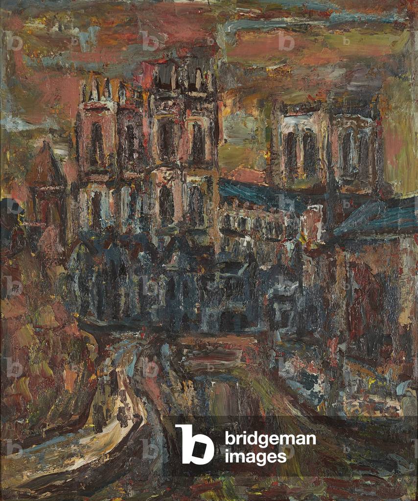 Approach To the Cathedral (oil on board)