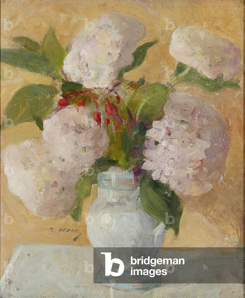Hydrangeas (oil on canvas)